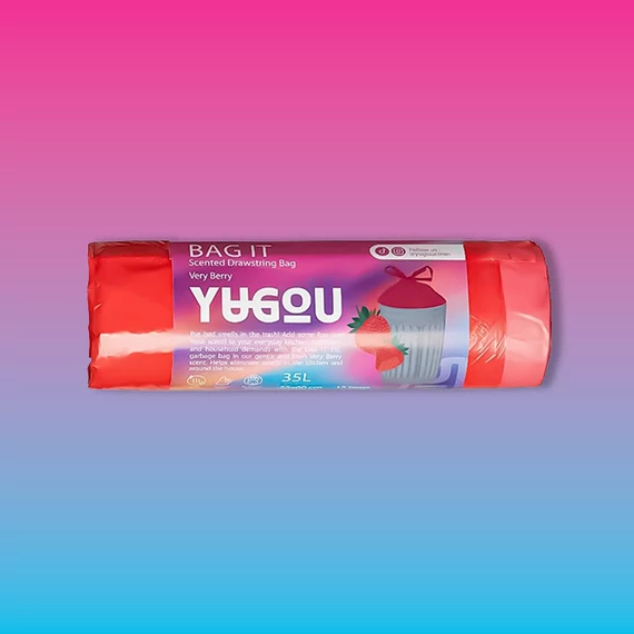 YUGOU BAG IT illatostított szemeteszsák - Very Berry (35 liter) 