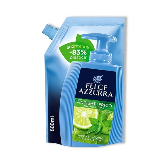 Felce Azzurra folyékony szappan utántöltő  - menta és lime ( 500ml)