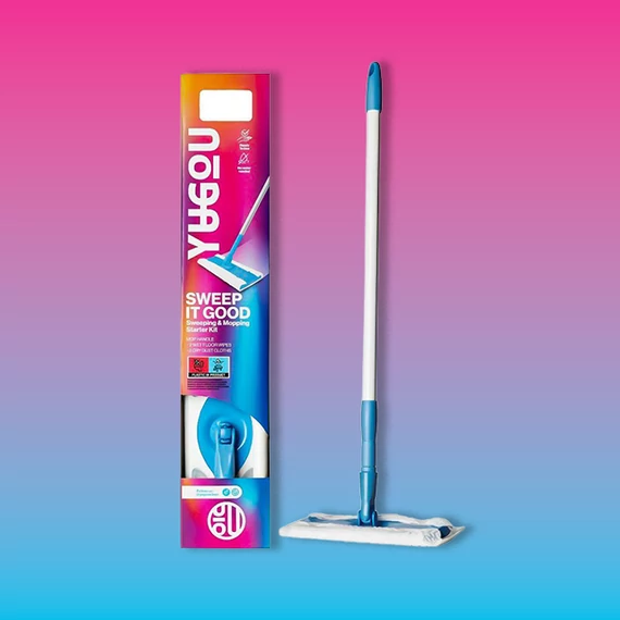 YUGOU SWEEP IT GOOD felmosó szett + 4 db törlőkendő készlet (2 db nedves, 2 db száraz)