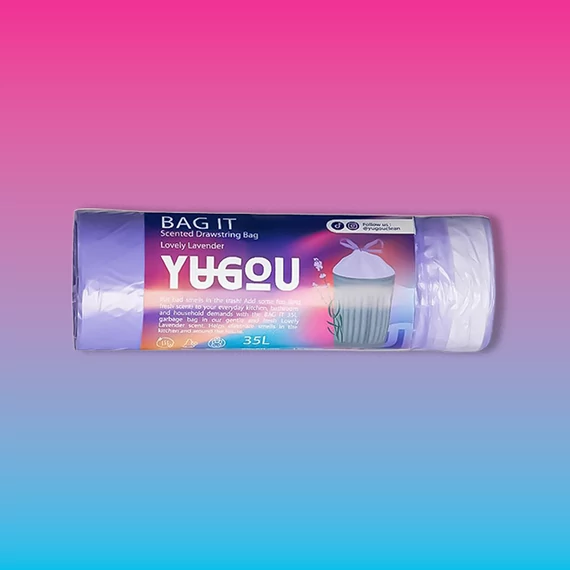 YUGOU BAG IT - illatostított szemeteszsák - Lovely Lavender (35 liter)