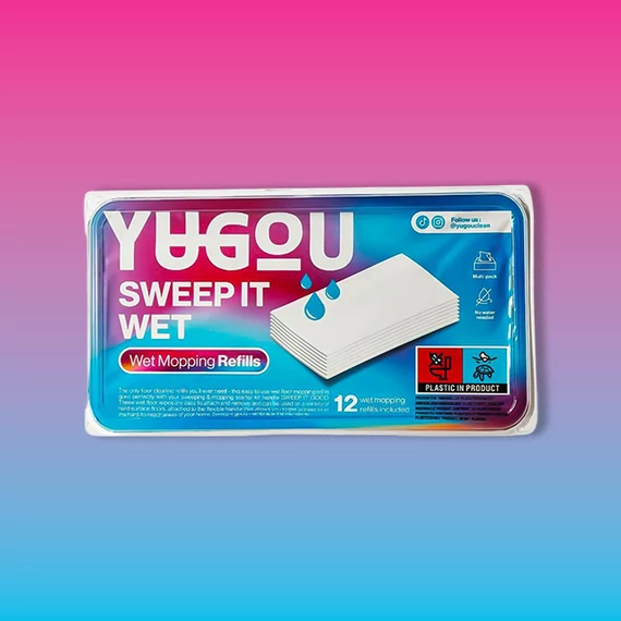 YUGOU nedves padlótörlő utántöltő (12 db)